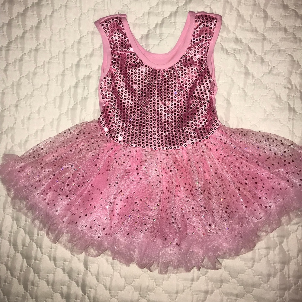 Pink Sequin Party Dress